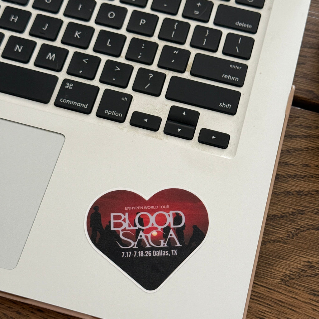 ENHYPEN Blood Saga Die Cut, Vinyl Laminated North America Tour Stop Stickers (Bulk Order)