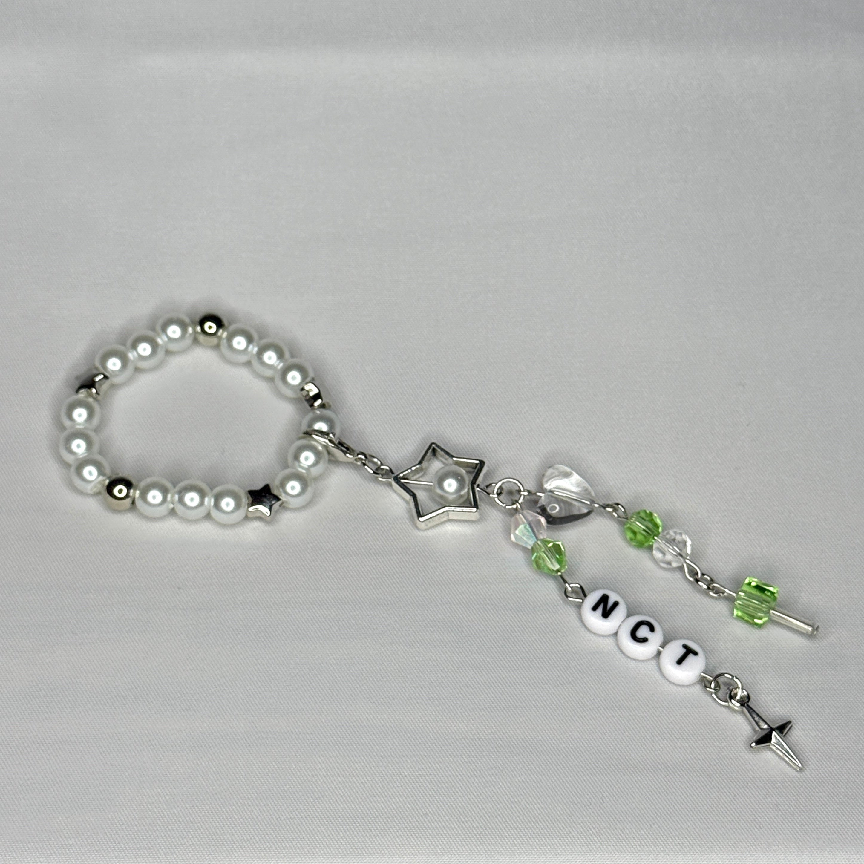 NCT 127, U, Wish, Dream, WayV lightstick choker - green/white