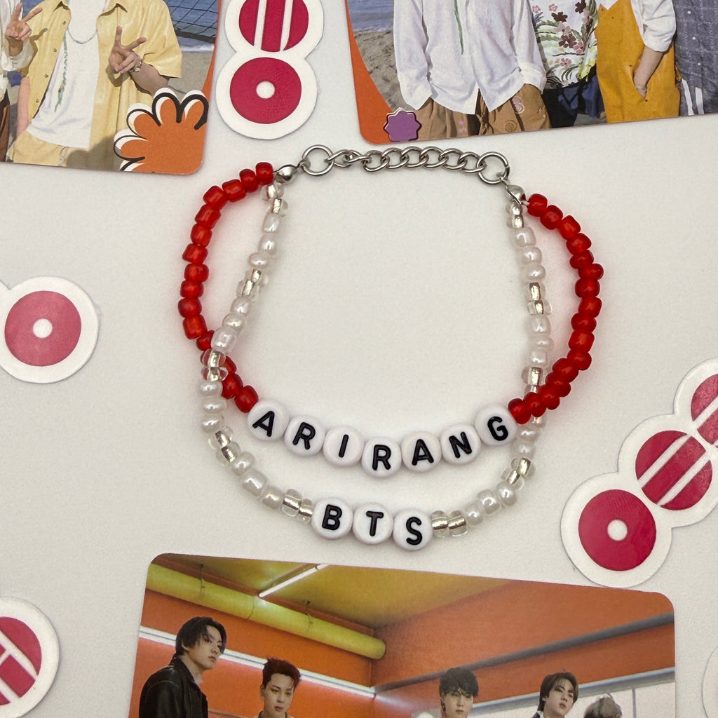 BTS Arirang Inspired Dual Chain Elastic Bracelets (Arirang, Army Themed)