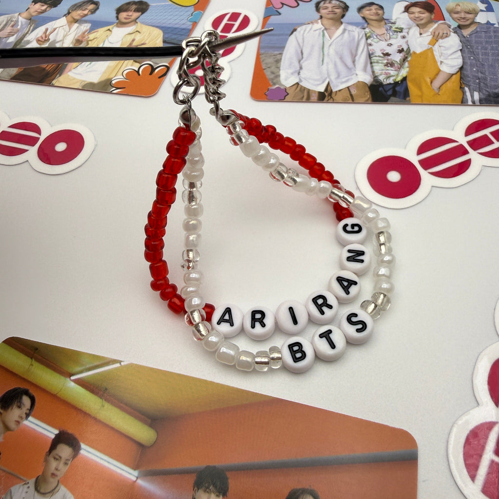 BTS Arirang Inspired Dual Chain Elastic Bracelets (Arirang, Army Themed)