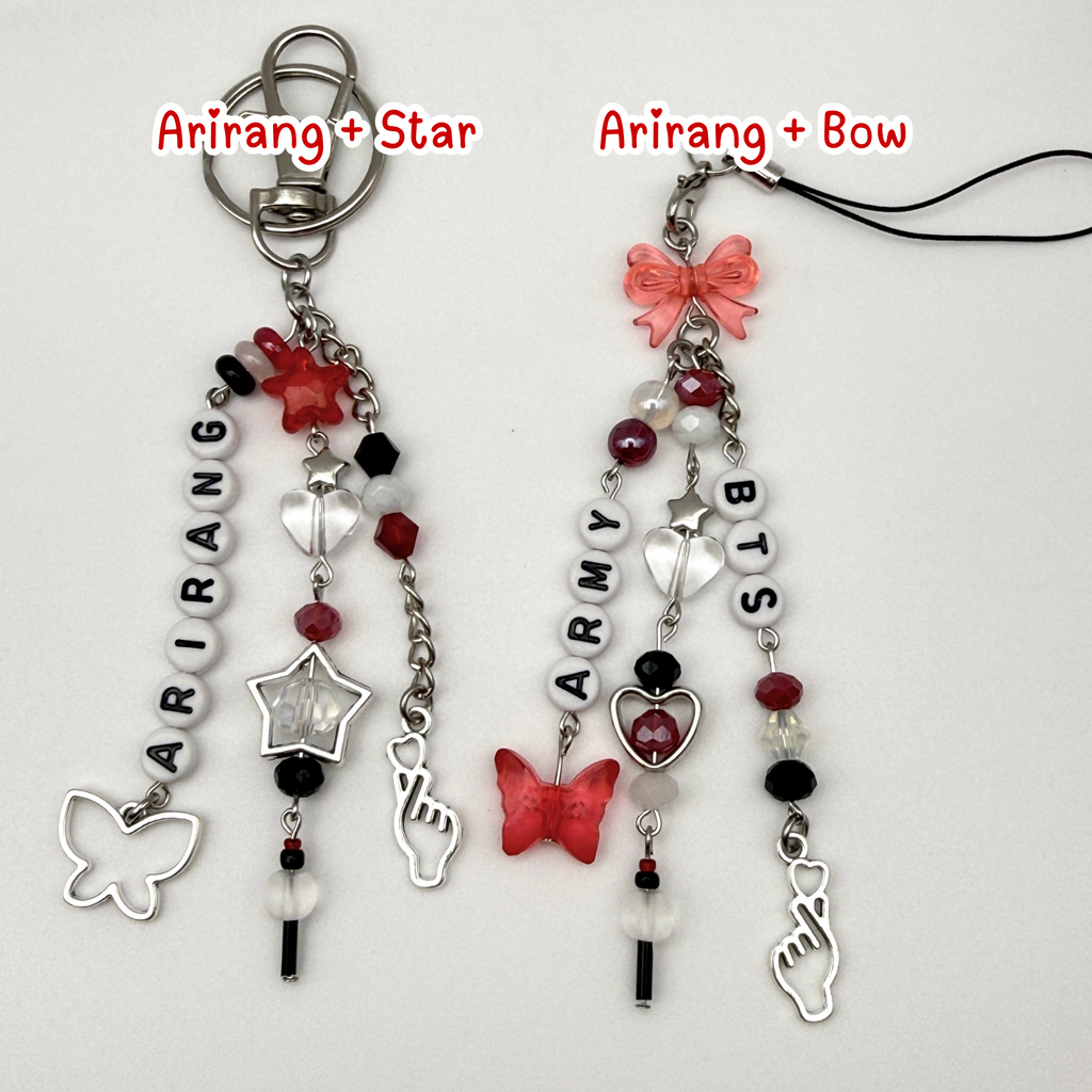 BTS Arirang Inspired Phone Charm/Keychain (Arirang, Army themed)