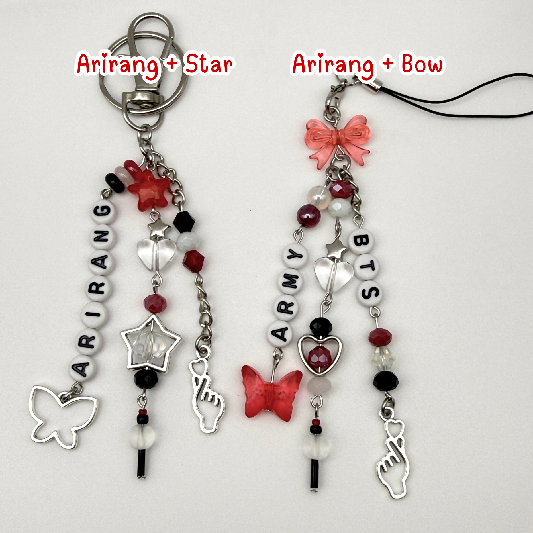 BTS Arirang Inspired Phone Charm/Keychain (Arirang, Army themed)