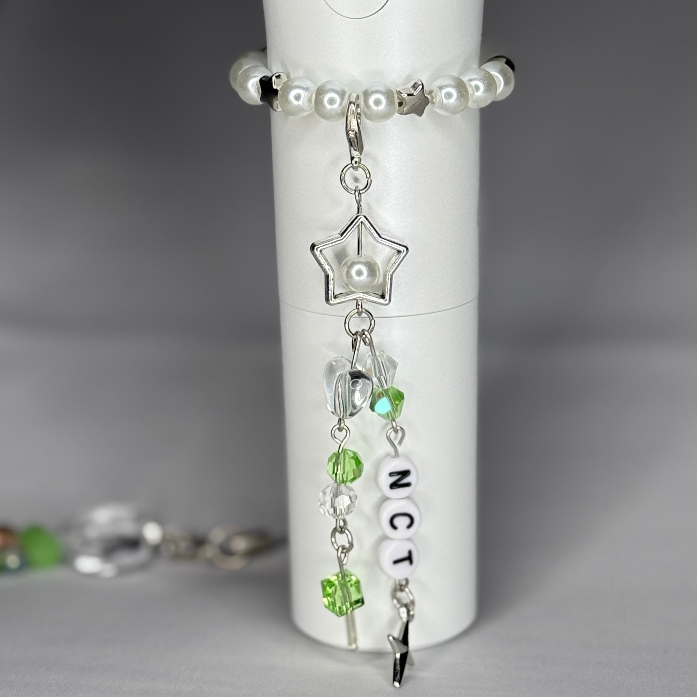 NCT 127, U, Wish, Dream, WayV lightstick choker - green/white