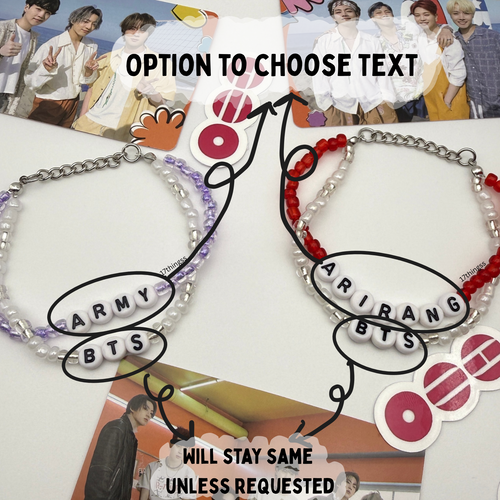BTS Arirang Inspired Dual Chain Elastic Bracelets (Arirang, Army Themed)