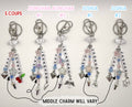 Seventeen Bias keychain/phone charm- Rose quartz and Serenity blue themed