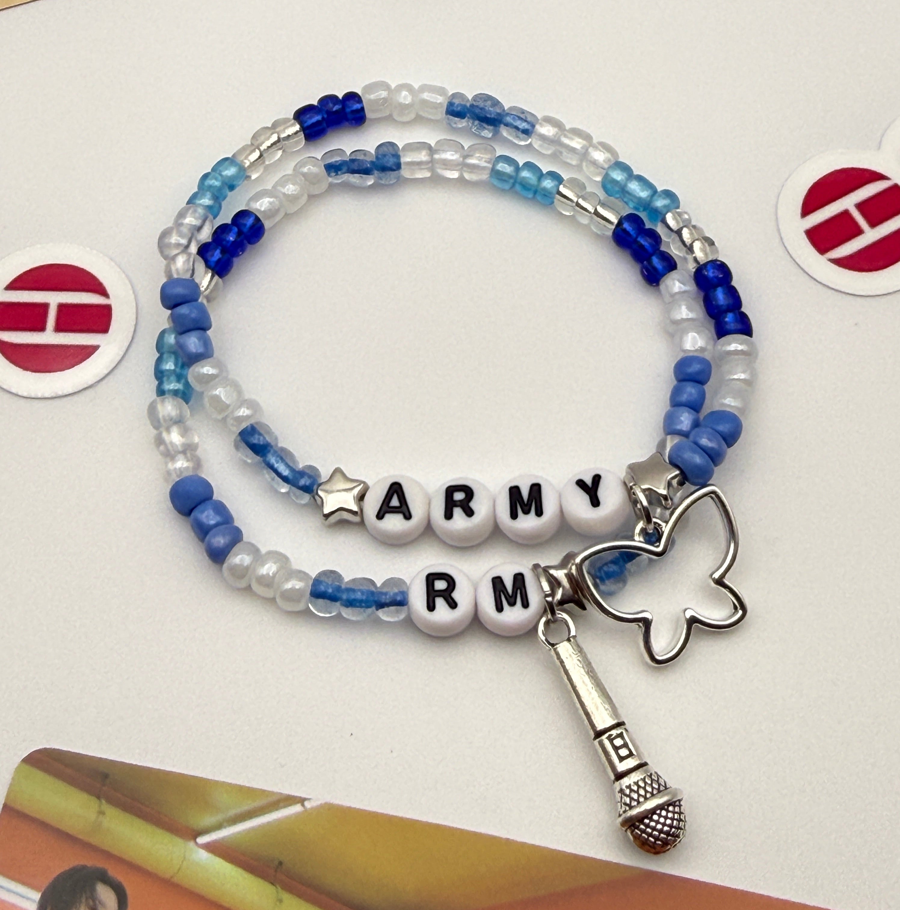 BTS Multicolor Custom Concert Elastic Bracelets Freebies- (Arirang themed), Bulk