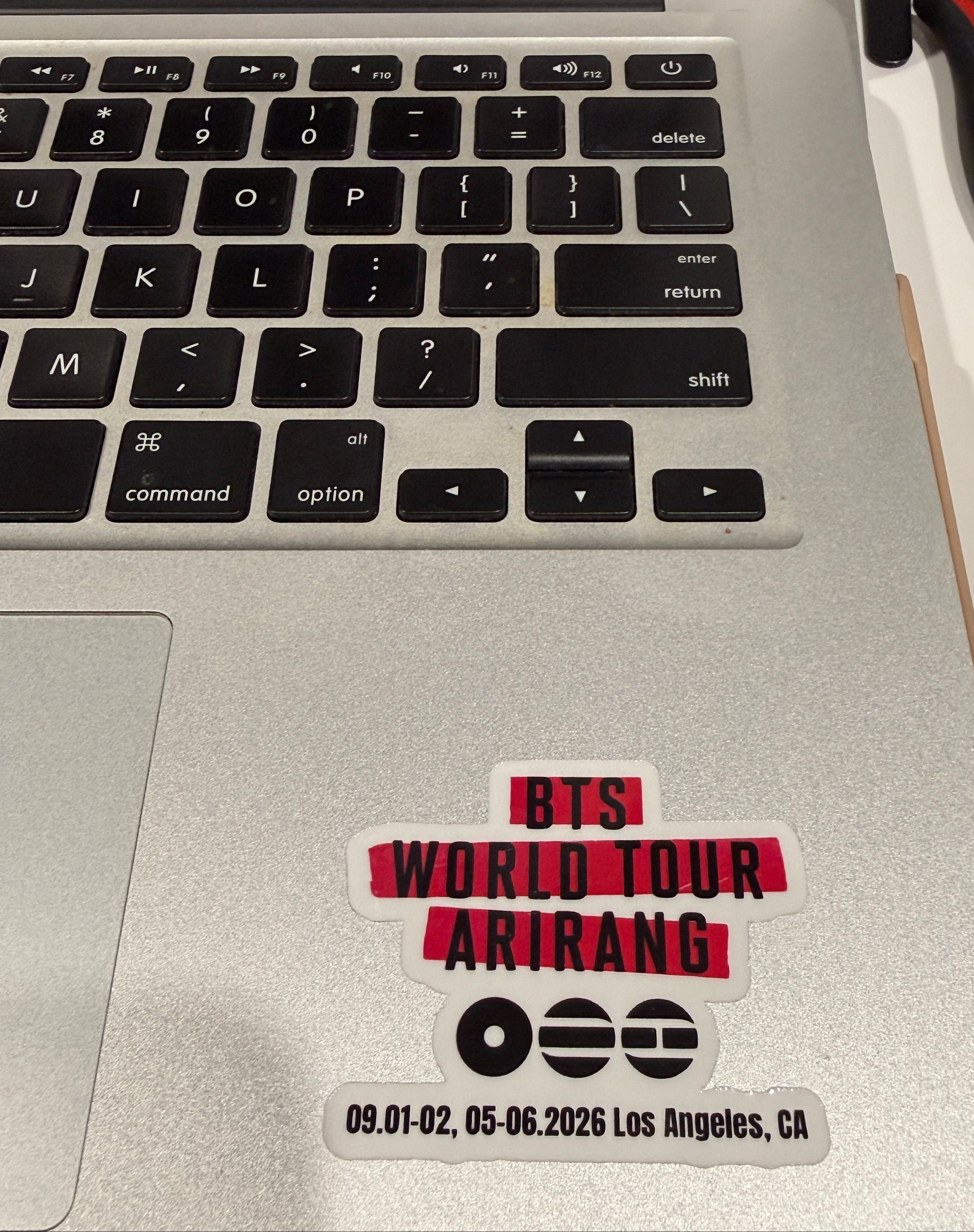BTS Arirang Themed Die Cut, Vinyl Laminated North America Tour Stop Stickers (Bulk Order)