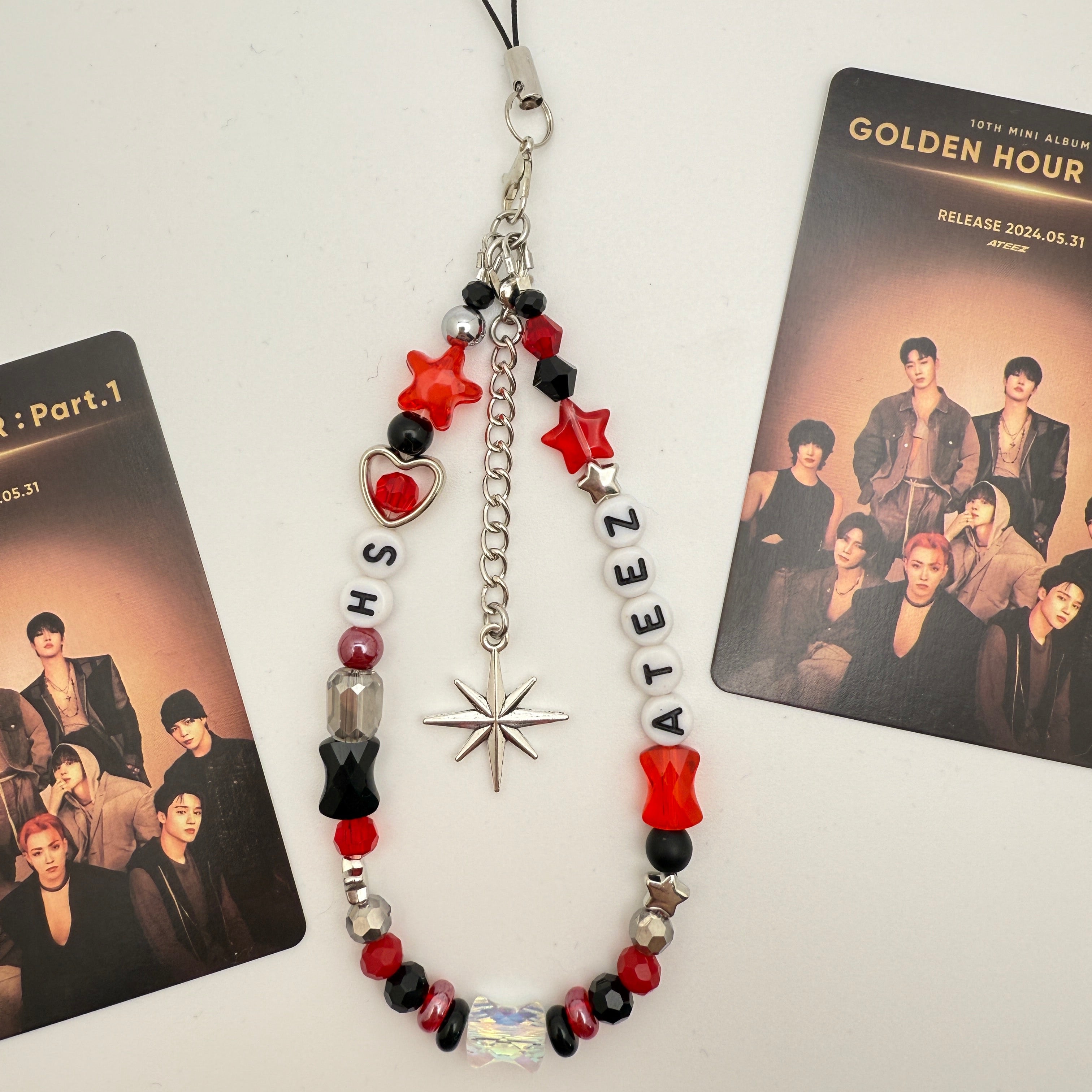 Ateez Atiny Inspired Wristlet/Phone Charm Keychain