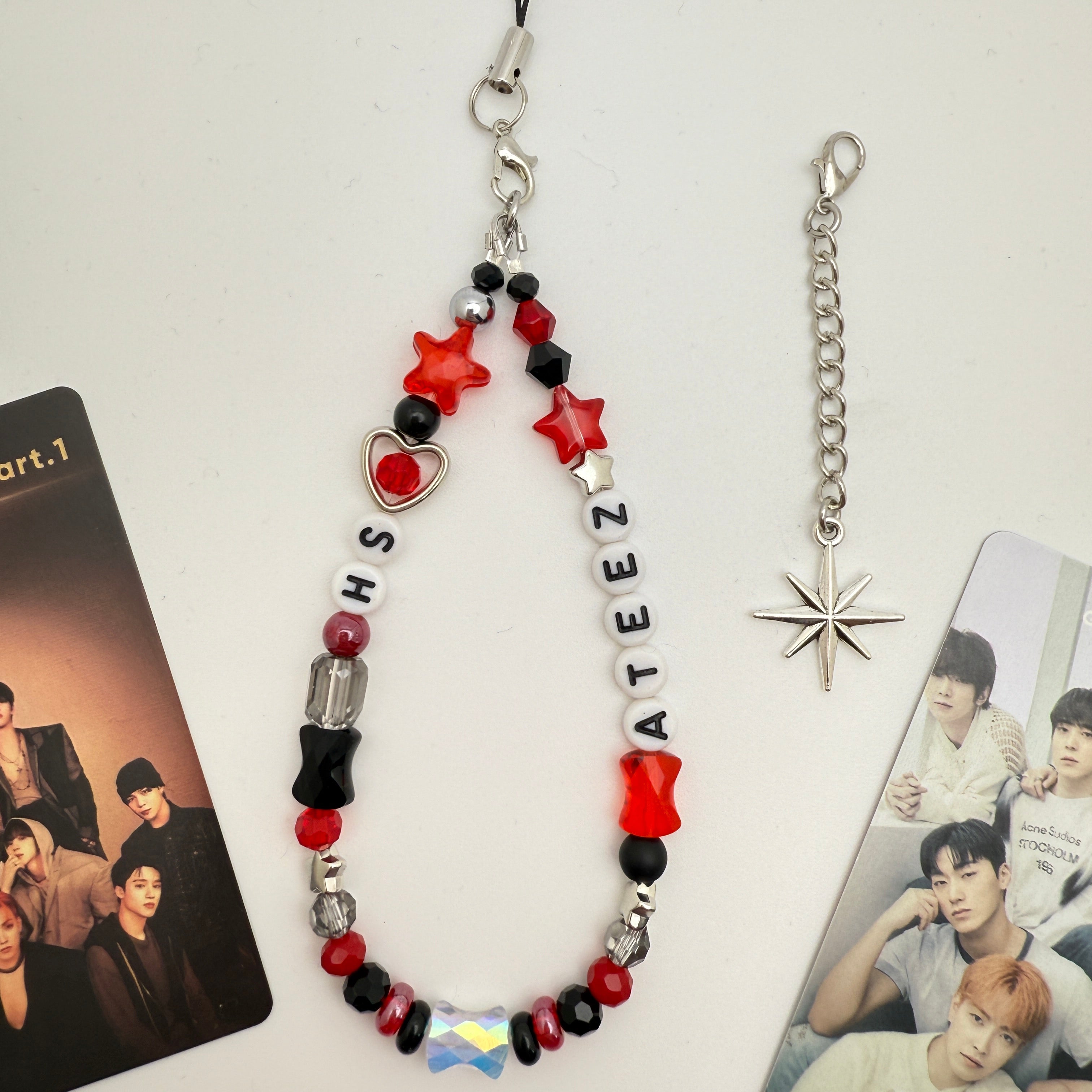 Ateez Atiny Inspired Wristlet/Phone Charm Keychain