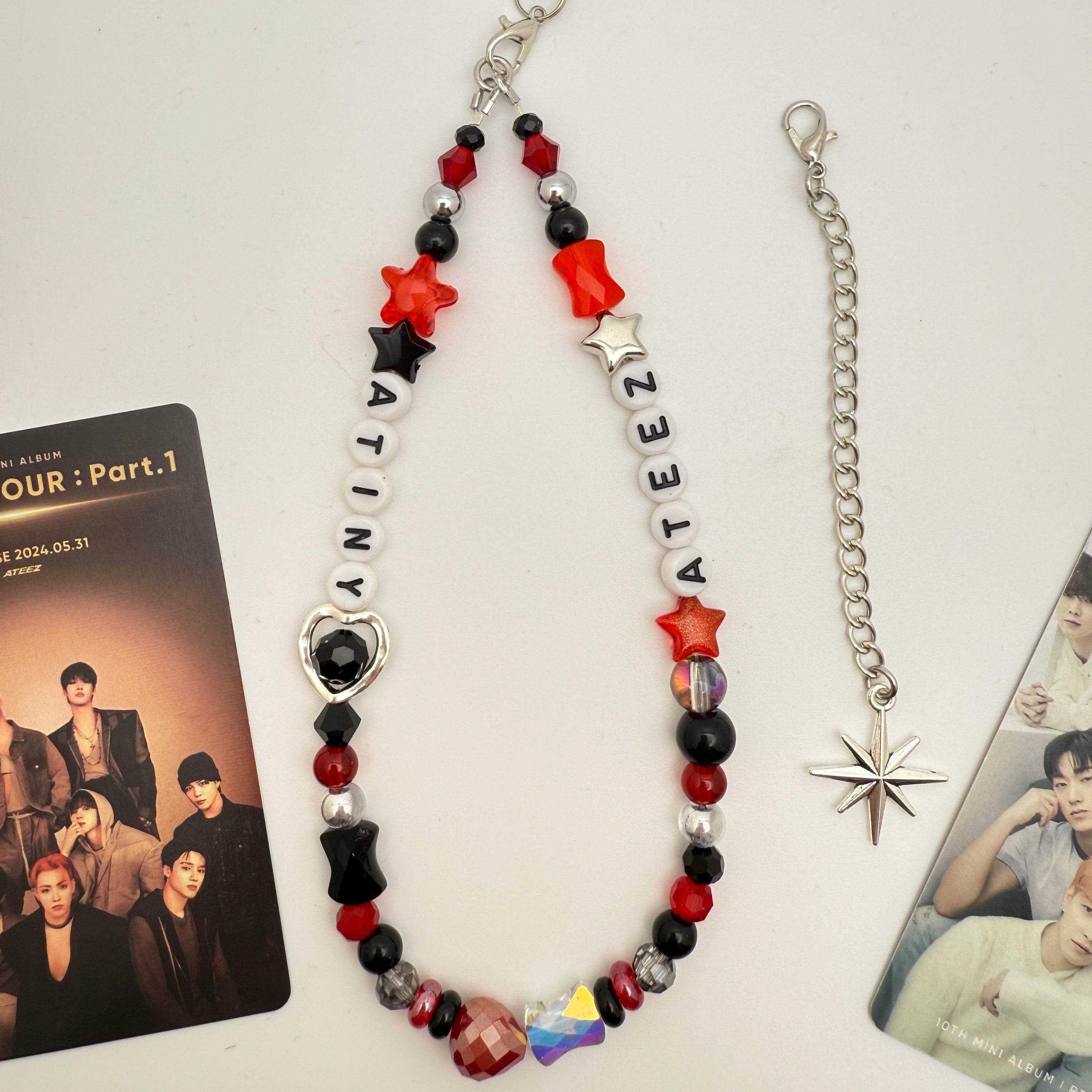 Ateez Atiny Inspired Wristlet/Phone Charm Keychain