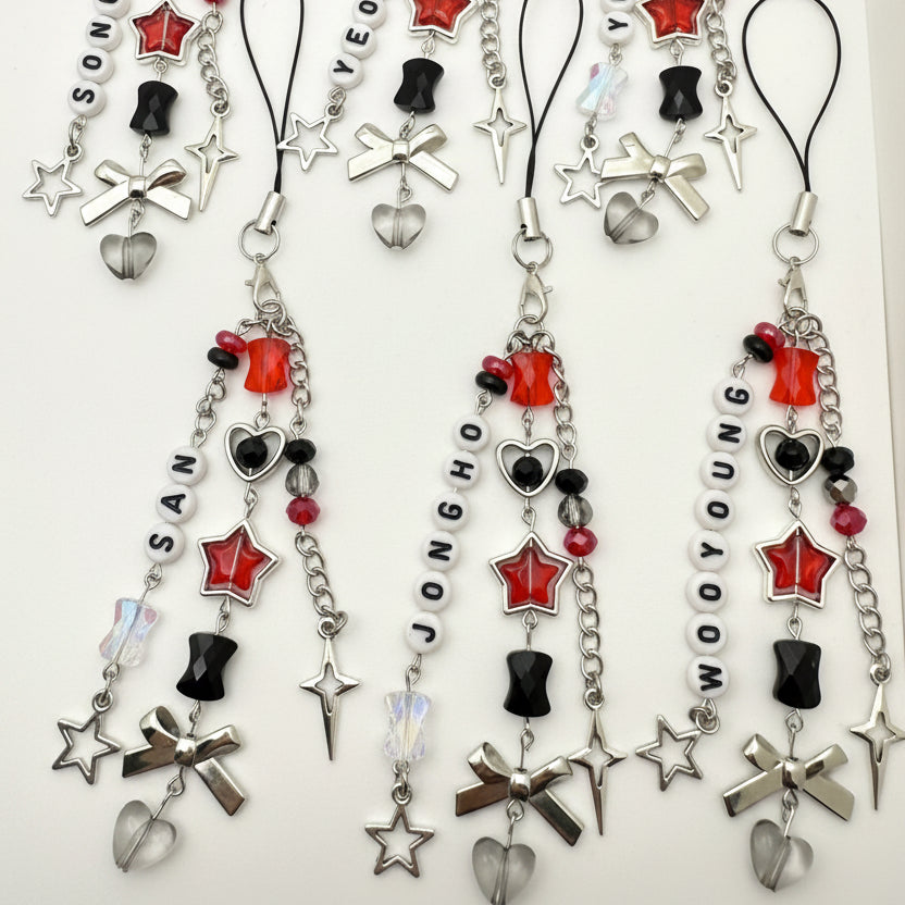 Ateez Atiny Inspired Phone Charm/Keychain Light Stick Charm
