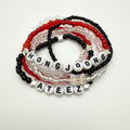 Ateez Atiny Inspired Beaded Elastic Stack Bracelets
