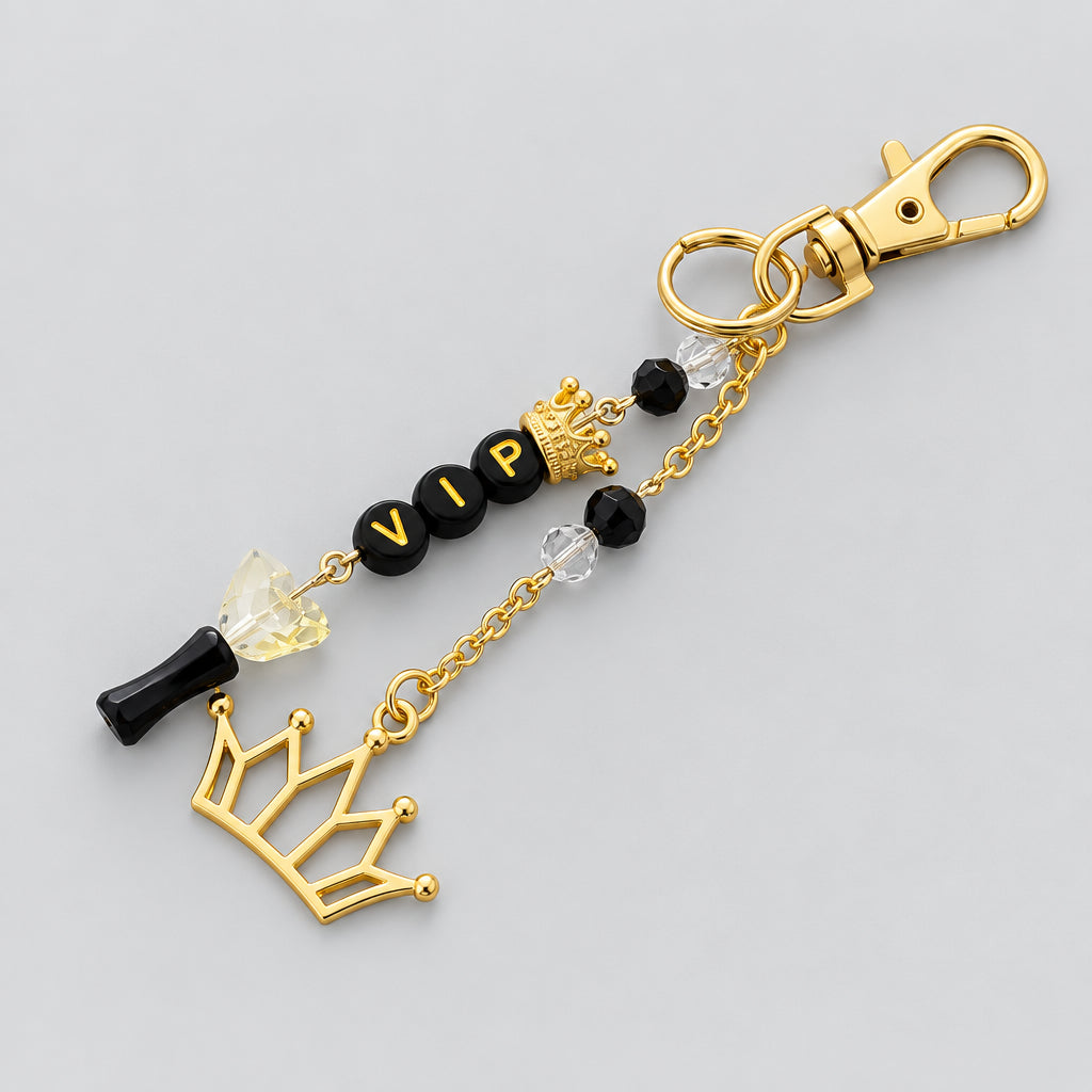*NEW!* Big Bang VIP Black & Gold Keychain